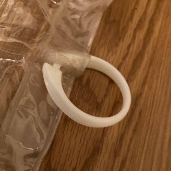 Shower Curtain Music Notes Piano Keys Roses Plastic with Set of White Hooks VGUC - Picture 3 of 8